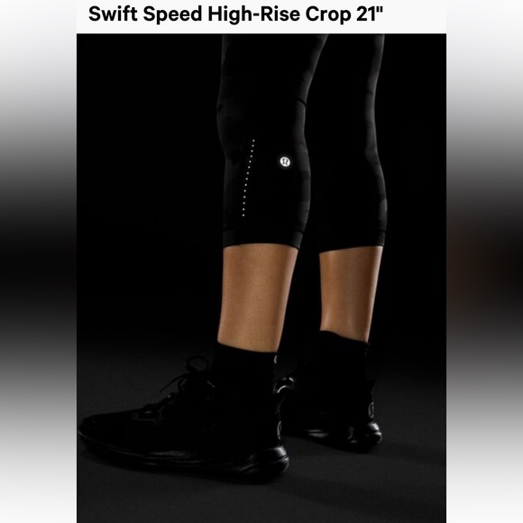 🖤lululemon🖤Swift Speed High Rise Crop 21”, Heritage 365 Camo Deep, Size 16 - Picture 4 of 16